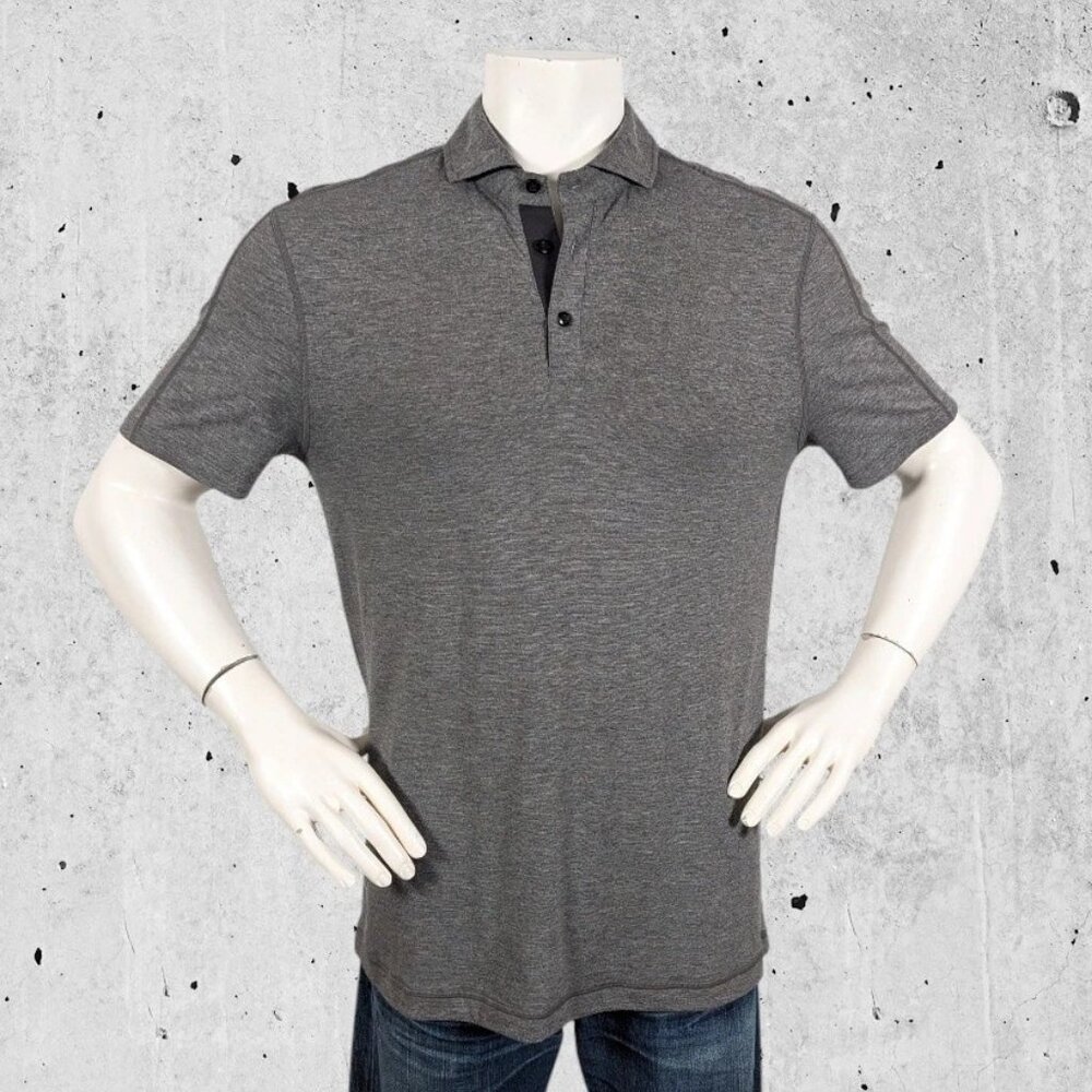 Lululemon Polo Shirt Size Large Gray Grey